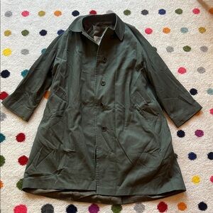 Aquascutum London Olive Green Pea Coat